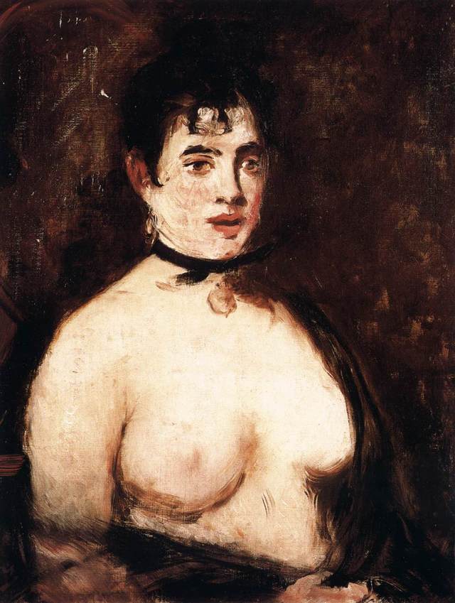 bare breasts pics art manet