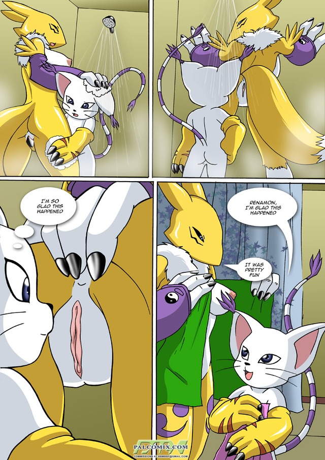 digimon porn original media comic palcomix digimon renamon gatomon