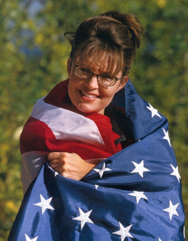 porn label porn palin flag wrapped gag sight patriotic