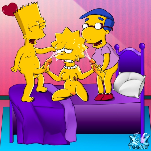 porn toons porn original media simpson toons lisa simpsons van bart milhouse