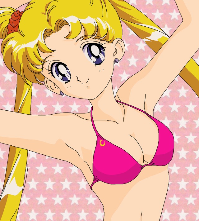 sailor moon porn hot moon bikini cleavage data sailor