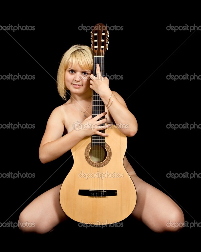 black naked girl pictures girl photo stock guitar depositphotos acoustic