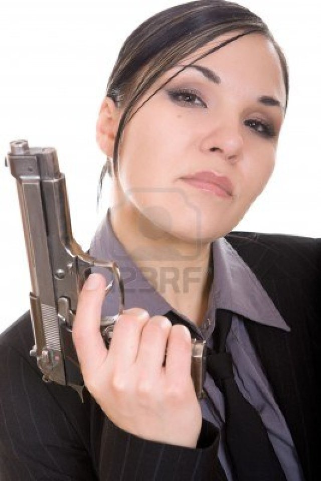 brunette woman pics photo woman white brunette gun background attractive netris