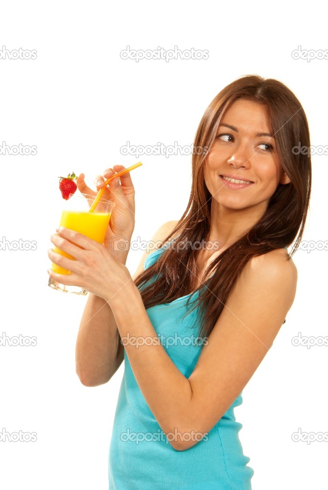 brunette woman pics photo woman brunette drink stock juice lifestyle orange depositphotos healthy cocktail