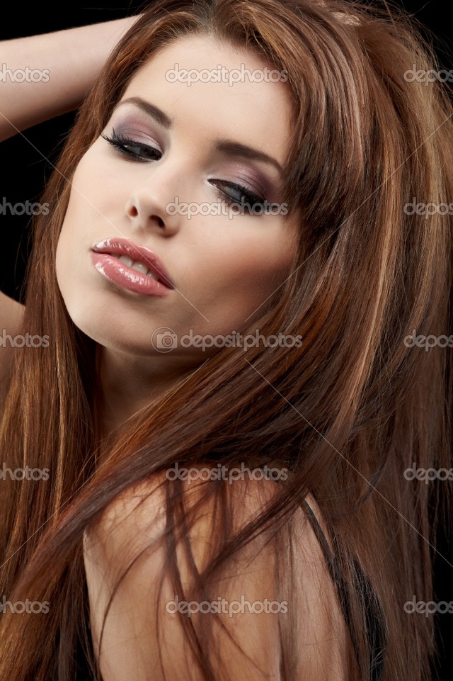 brunette woman pics young photo portrait woman shot brunette beauty studio stock depositphotos