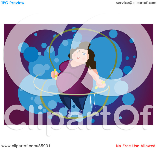 free fat woman pics free over woman fat blue portfolio purple royalty jumping rope illustration clipart mayawizard