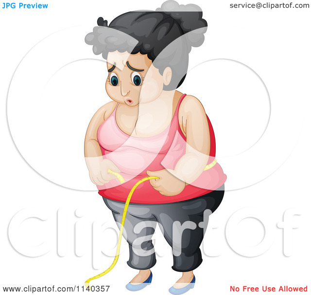 free fat woman pics free woman fat cartoon portfolio royalty illustration measuring clipart vector waist colematt depressed