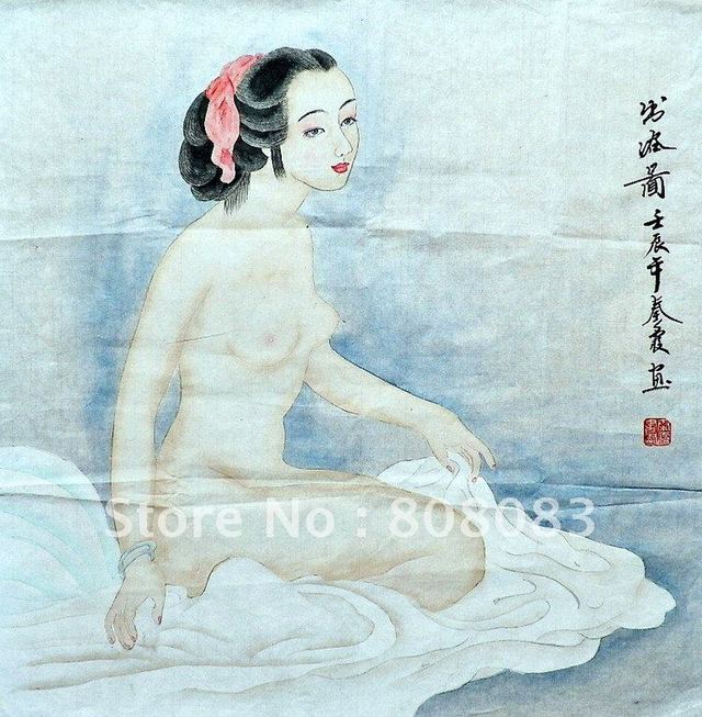 free nude sexy woman free girl nude naked beauty hand price chinese painted shipping painting font wsphoto