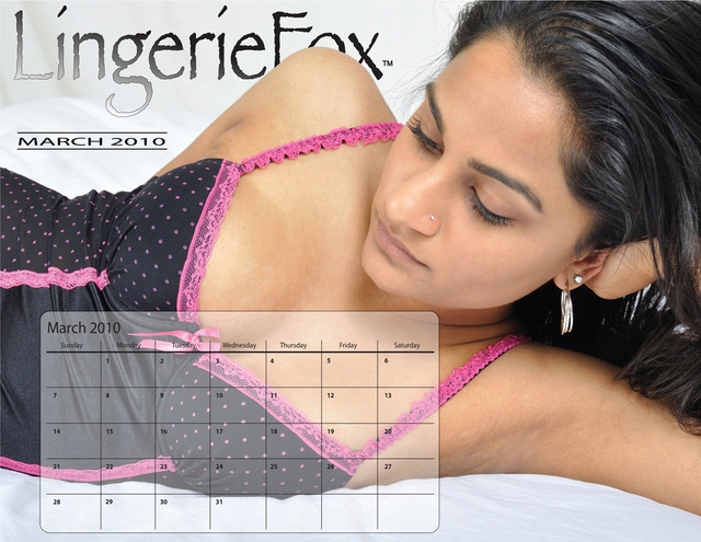 free pics lingerie free models model pinup march lingerie calendar lingeriefox