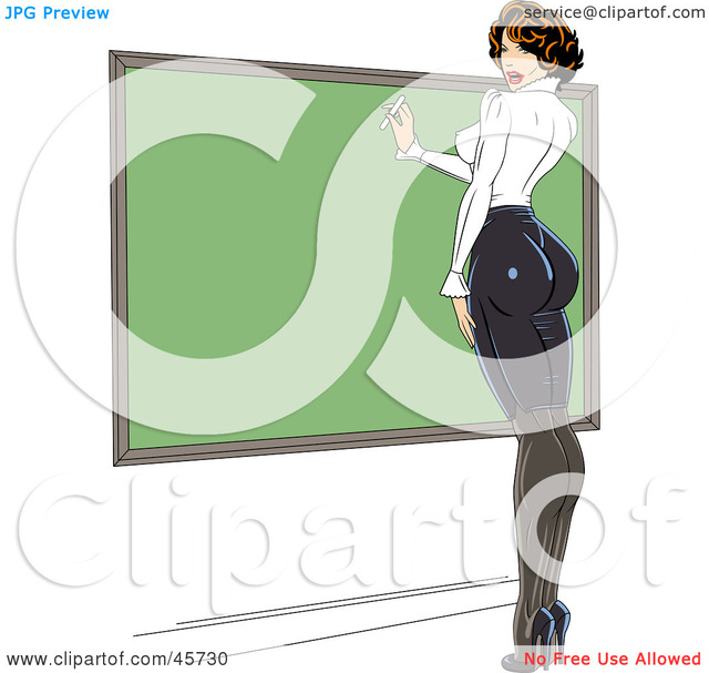 free teacher sexy free sexy female pinup tight teacher wearing clothes portfolio board royalty writing illustration clipart rformidable chalk