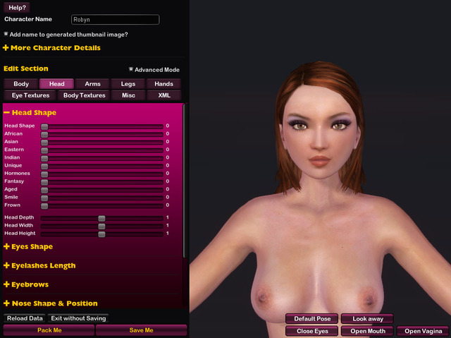 girl long nipples head tutorial character editor charactereditor
