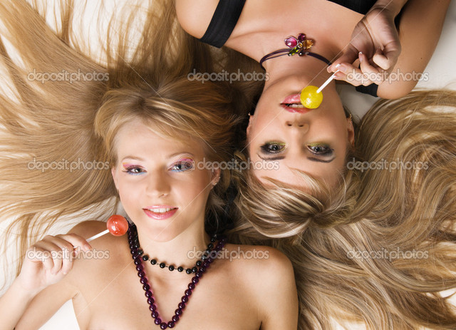 girls licking girls photos photo beautiful girls bright stock makeup depositphotos