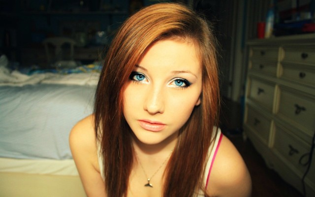 hot girls redhead redhead wallpapers green eyes