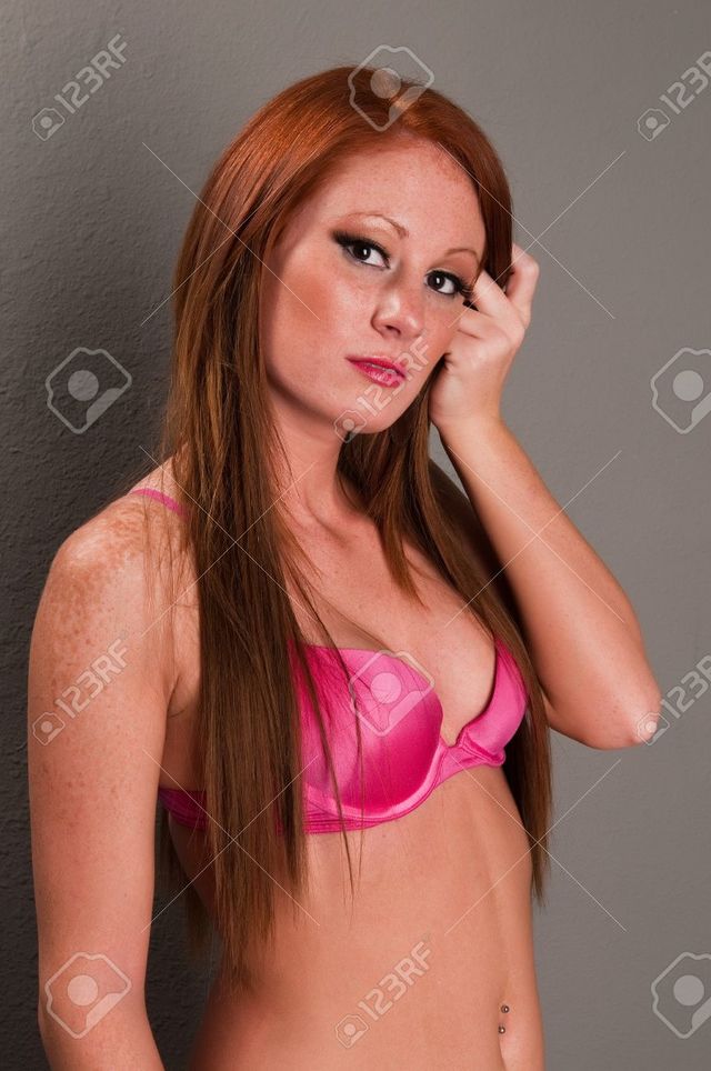 hot red head pics young photo beautiful hot redhead lingerie pink stock disorderly