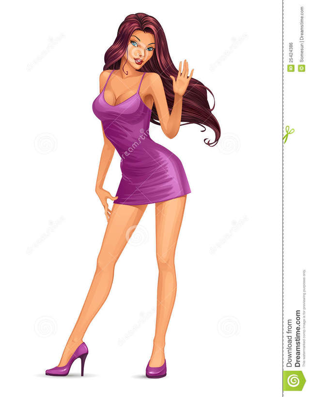 hot sexy image free free girl beautiful hot sexy short dress stock royalty vector