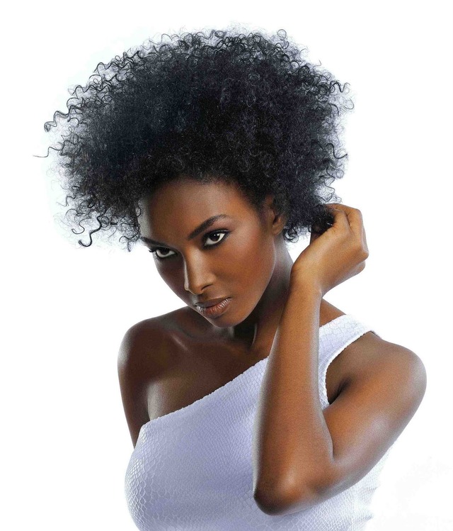 hot young black women women black curly hairstyle