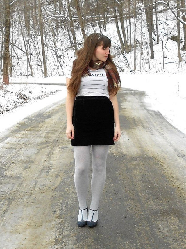 images pantyhose black white skirt pantyhose grey shirt tights wool striped