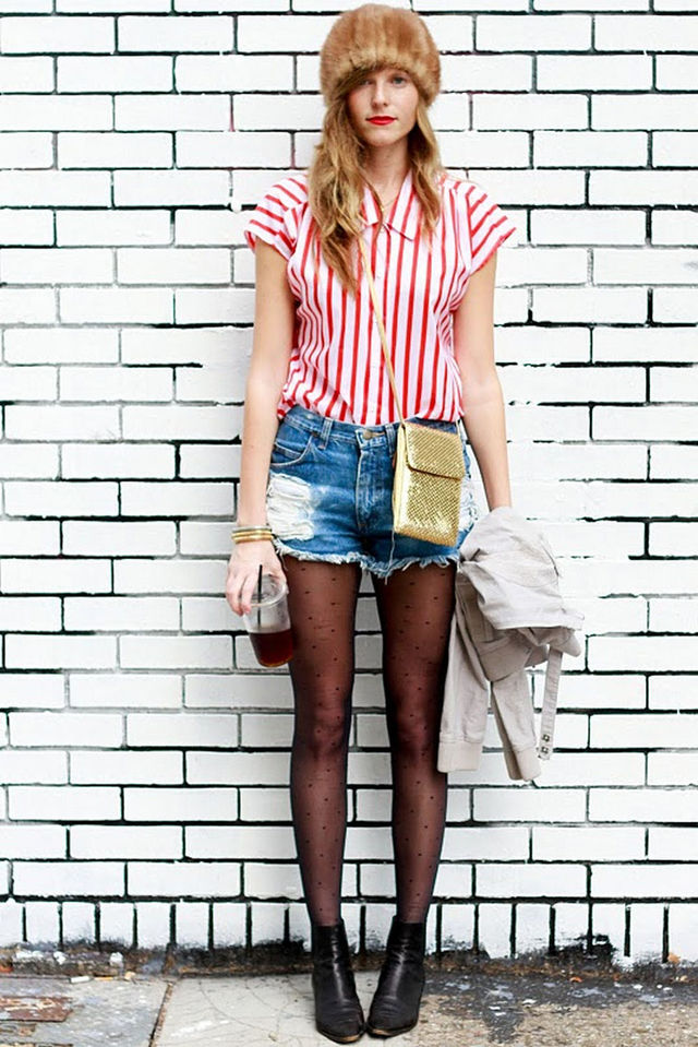 images pantyhose black white red pantyhose shirt shorts polka dot tights denim striped steffy vertically