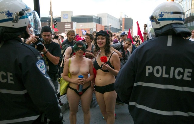 intercourse naked naked story near reuters police protesters confront chri