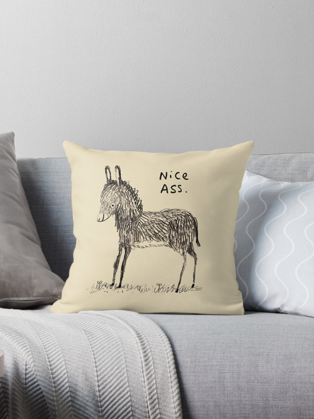 nice ass pictures nice ass people small works sophiecorrigan throwpillow