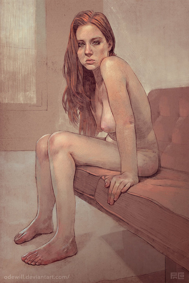 nude redhead original media redhead portrait nude deviantart odewill ffffound