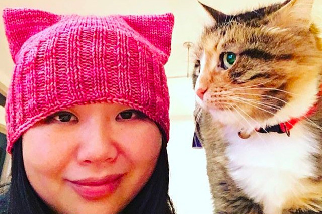 picture of a female pussy pussy project women are pink daily hat protest fashion hats trump knitting