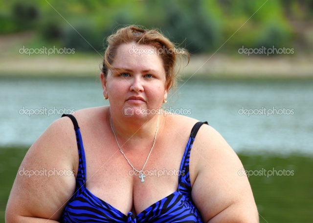 plump woman pics photo woman near plump stock sitting river depositphotos