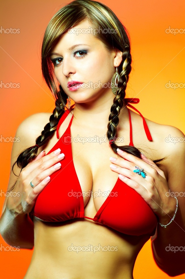 sexy hot pic of girl girl photo bikini stock depositphotos