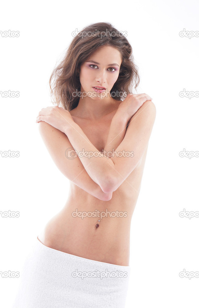 sexy naked brunette young photo over sexy naked white brunette style background stock spa depositphotos