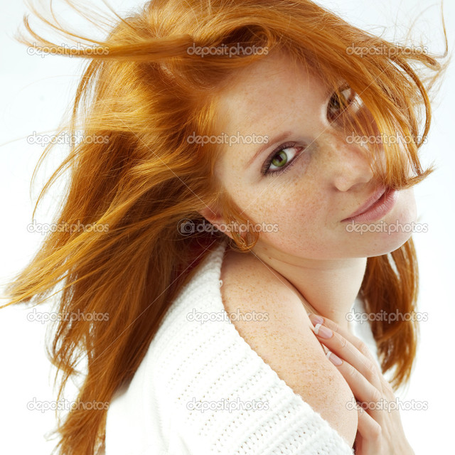 sexy red head girl pics photo sexy redhead stock depositphotos