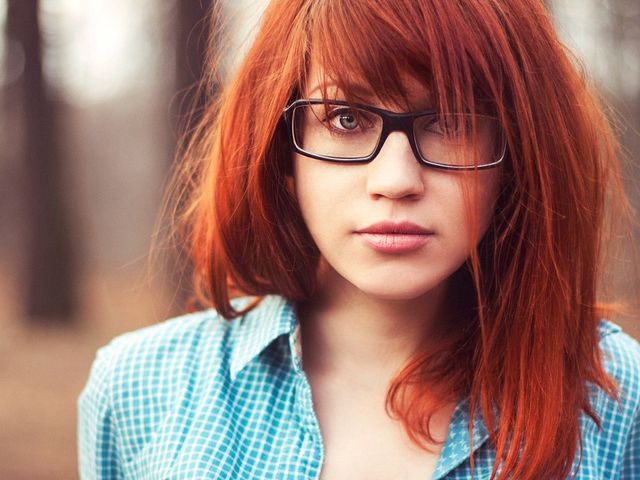 sexy red headed women glasses beautiful sexy women red hair geek