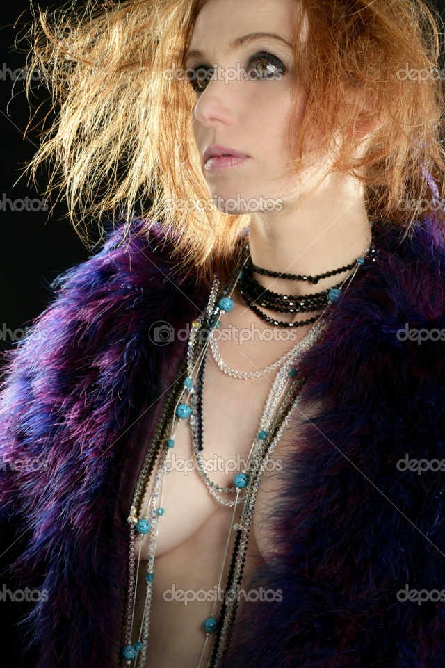 sexy red headed women photo beautiful sexy redhead woman stock coat jewelry depositphotos