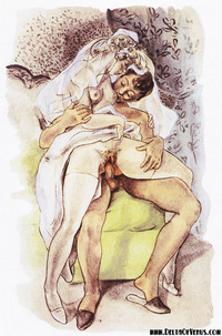 porn post vintage vintage erotic art newlyweds