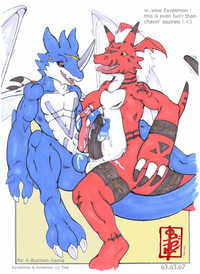 digimon porn digimon exveemon growlmon