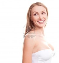 beautiful big breast image lanak pretty young blond woman beautiful breast looking side copyspace text photo