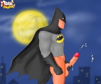 toon porn batman porn horny toon superhero cums hard