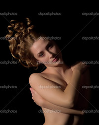 black naked girl pictures depositphotos long haired naked girl stock photo