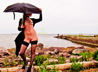 black nude free pics pics rainy day nude black stockings