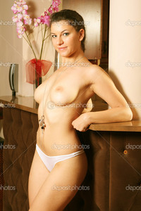 brunette woman pics depositphotos sexy topless brunette woman stock photo