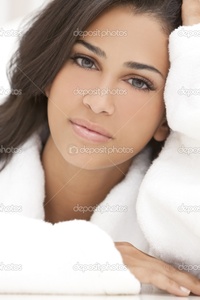 brunette woman pics depositphotos healthy beautiful brunette woman spa robe stock photo