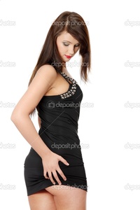 brunette woman pics depositphotos pretty brunette woman wearing elegant dress stock photo