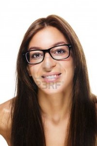 brunette woman pics robstark happy beautiful brunette woman wearing black glasses white background photo