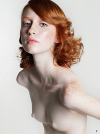 Pale Naked Redhead