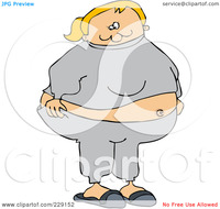 free fat woman pics royalty free clipart illustration fat woman wearing gray sweats portfolio djart