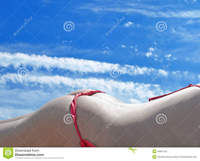 free sexy asses woman sexy ass red bikini against blue sky young summer royalty free stock photo