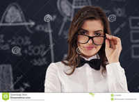 free teacher sexy sexy teacher young woman wearing glasses royalty free stock