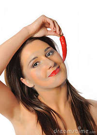 hot sexy image free beautiful sexy woman red hot chilli pepper royalty free stock