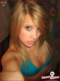 hot teenagers bikinis hot blonde teen alissa taking self shot mirror pics blue bikini