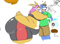 jiggly ass galleries jiggly hugs toony kazecat art catch can