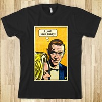 just black pussy photos render product james bond love pussy movie shirt dark american apparel unisex fitted tee black putzbrothers